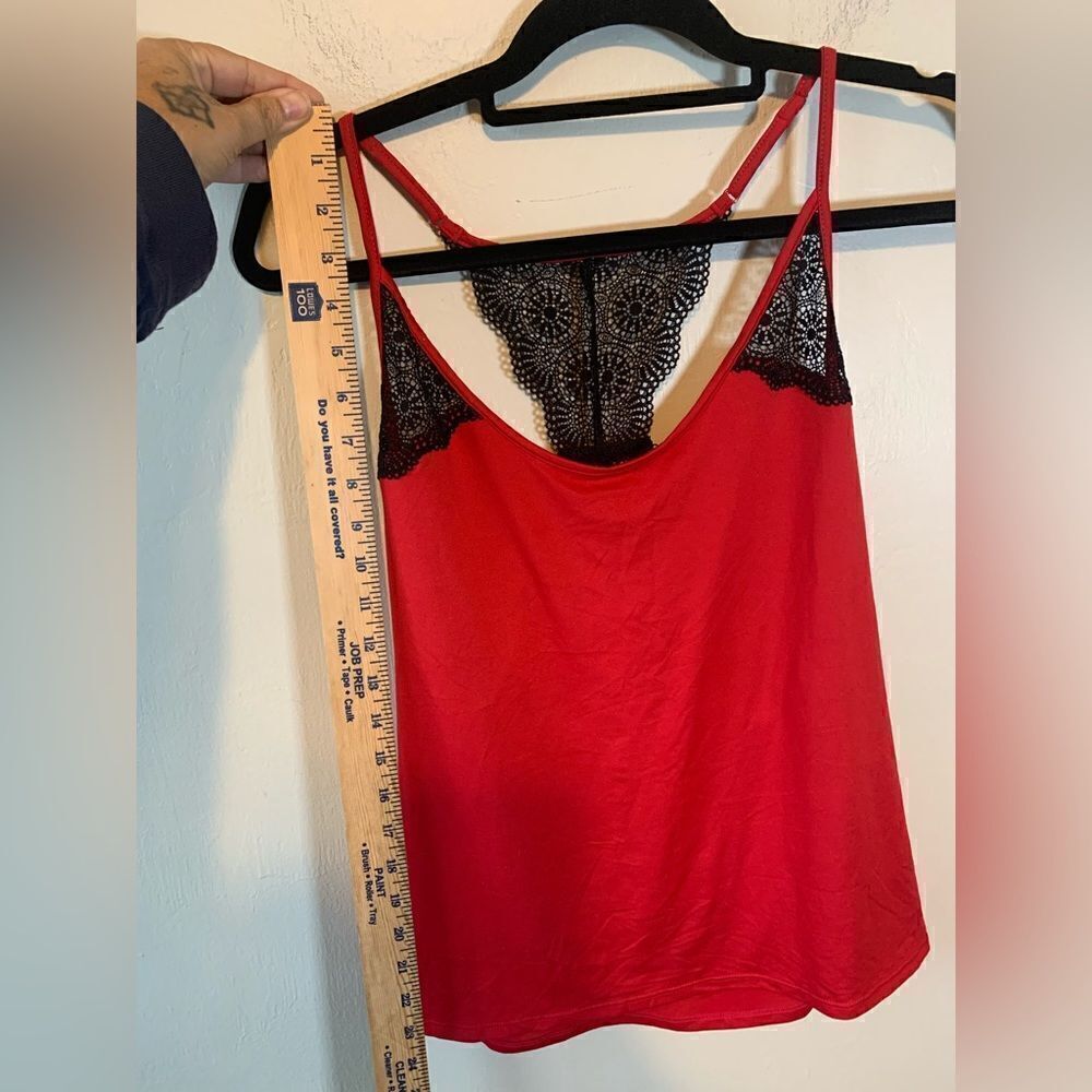 Linea Donatella red Racer back tank size M - Picture 6 of 7